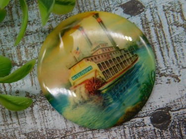 Mississippi Riverboat Pinback Button