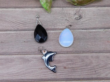 Set of Three Assorted Pendant Charms