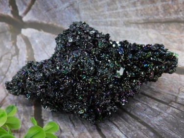 Iridescent Carborundum Crystal Cluster 360 Grams