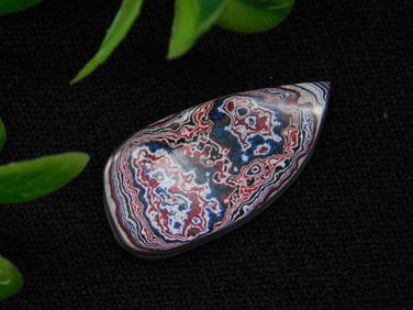 Teardrop Shaped Fordite Motor City Agate Cabochon
