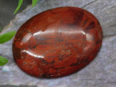 Polished Red Jasper Cabochon
