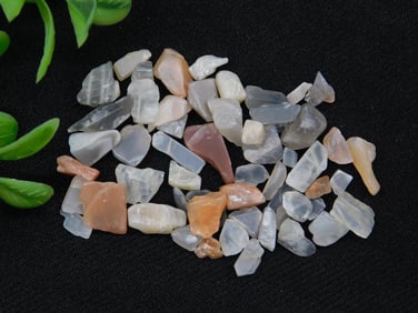 Lot of Tumbled Moonstone Gemstone Pieces