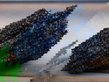 Iridescent Carborundum Mineral Specimen for Display