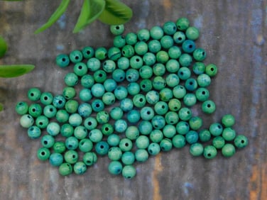 Assorted Green Beads With Drilled Holes for Crafting