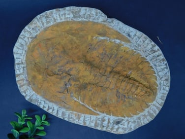 Fossilized Giant Trilobite Specimen in Stone Matrix