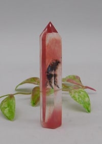 Red Gemstone Point With Embedded Inclusion ROCK STONE LAPIDARY SPECIMEN