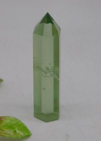 Green Polished Crystal Point, 56 Grams ROCK STONE LAPIDARY SPECIMEN