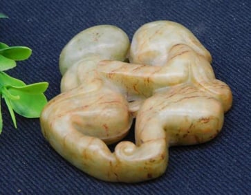 Carved Jade ROCK STONE LAPIDARY SPECIMEN