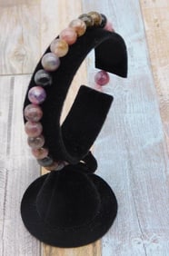 Multi-Color Stone Beaded Stretch Bracelet