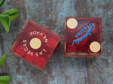 Pair of Las Vegas Casino Dice with Branding