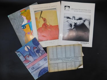 Assorted Art Books, Catalogs, and Museum Calendar