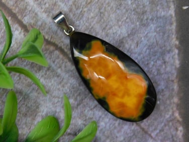 Eclipse Agate Pendant Rock Stone Lapidary Specimen