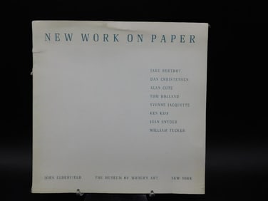 New Work on Paper, Museum of Modern Art Catalog (1981)