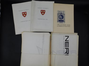 Collection of Harvard Commencement Booklets and Art Pamphlet