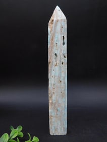Blue Aragonite Tower Rock Stone Lapidary Specimen
