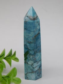 Blue Apatite Tower Rock Stone Lapidary Specimen