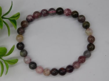 Stone Beaded Stretch Bracelet Rock Stone Lapidary Specimen