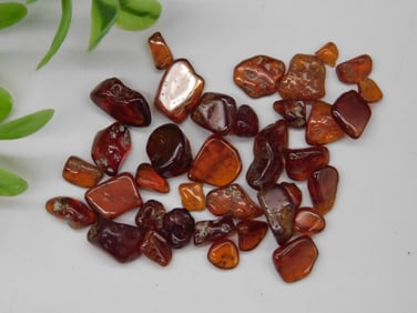 12 Grams of Orange Garnet Gemstones Rock Stone Lapidary Specimen