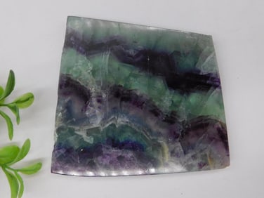Polished Multicolored Fluorite Slab Rock Stone Lapidary Specimen