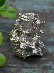Hammered Silver-tone Ring