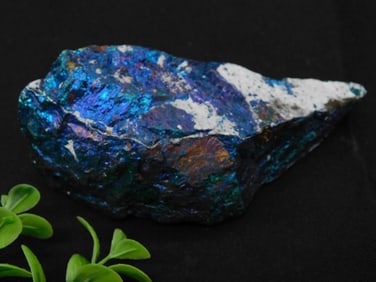 Raw Specimen of Peacock Ore with Iridescent Surface