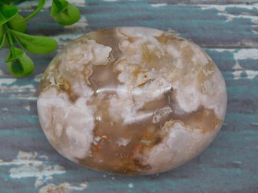 HATMANS FLOWER PETAL AGATE ROCK STONE LAPIDARY SPECIMEN
