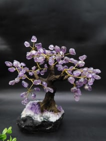 AMETHYST TREE ROCK STONE LAPIDARY SPECIMEN