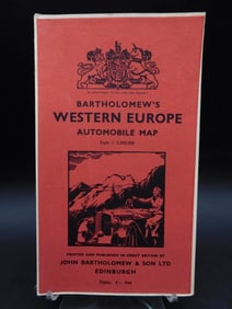Bartholomew?s Western Europe Automobile Map