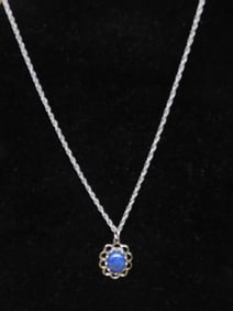 GENUINE STONE PENDANT ON CHAIN NECKLACE ROCK STONE LAPIDARY SPECIMEN