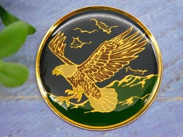 EAGLE CABOCHON MEDALLION