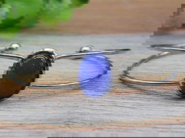 STONE METAL CUFF BRACELET