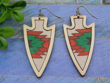 AZTEC PRINT EARRINGS