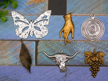 MIXED PENDANTS ROCK STONE LAPIDARY SPECIMEN