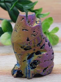 DRUZY TITANIUM WOLF ROCK STONE LAPIDARY SPECIMEN