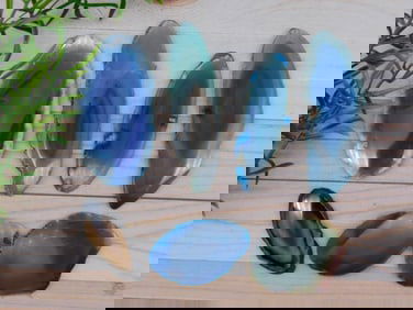 AGATE SLICE ROCK STONE LAPIDARY SPECIMEN