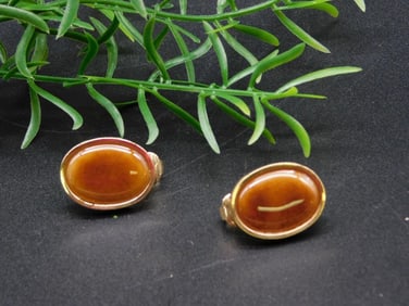 GENUINE STONE EARRINGS ROCK STONE LAPIDARY SPECIMEN