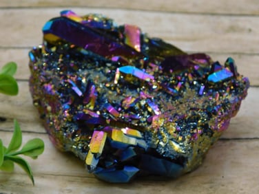 TITANIUM AMETHYST ROCK STONE LAPIDARY SPECIMEN