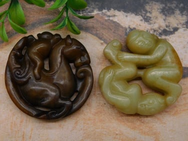 CARVED JADE ROCK STONE LAPIDARY SPECIMEN