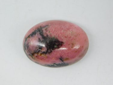 RHODONITE CABOCHON ROCK STONE LAPIDARY SPECIMEN