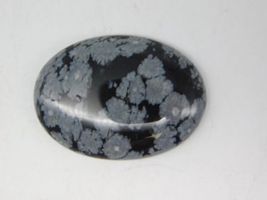 SNOWFLAKE OBSIDIAN CABOCHON ROCK STONE LAPIDARY SPECIMEN
