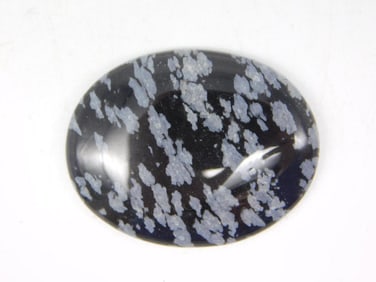 SNOWFLAKE OBSIDIAN CABOCHON ROCK STONE LAPIDARY SPECIMEN