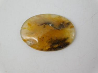 PLUME AGATE CABOCHON ROCK STONE LAPIDARY SPECIMEN