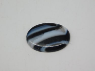 BANDED AGATE CABOCHON ROCK STONE LAPIDARY SPECIMEN