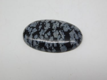 SNOWFLAKE OBSIDIAN CABOCHON ROCK STONE LAPIDARY SPECIMEN