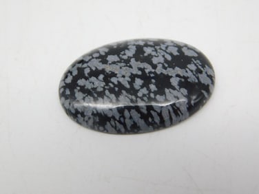 SNOWFLAKE OBSIDIAN CABOCHON ROCK STONE LAPIDARY SPECIMEN