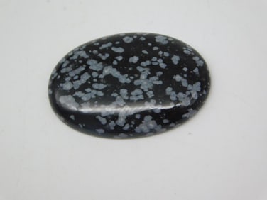 SNOWFLAKE OBSIDIAN CABOCHON ROCK STONE LAPIDARY SPECIMEN