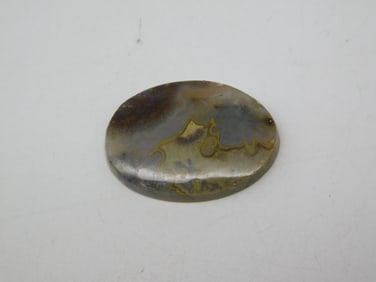 PLUME AGATE CABOCHON ROCK STONE LAPIDARY SPECIMEN