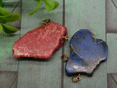 IMPRESSION JASPER PENDANTS ROCK STONE LAPIDARY SPECIMEN