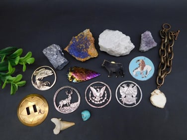 MIXED LOT ROCK STONE LAPIDARY SPECIMEN