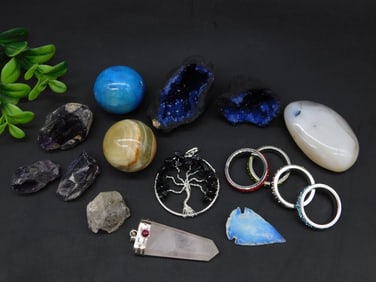 MIXED LOT ROCK STONE LAPIDARY SPECIMEN